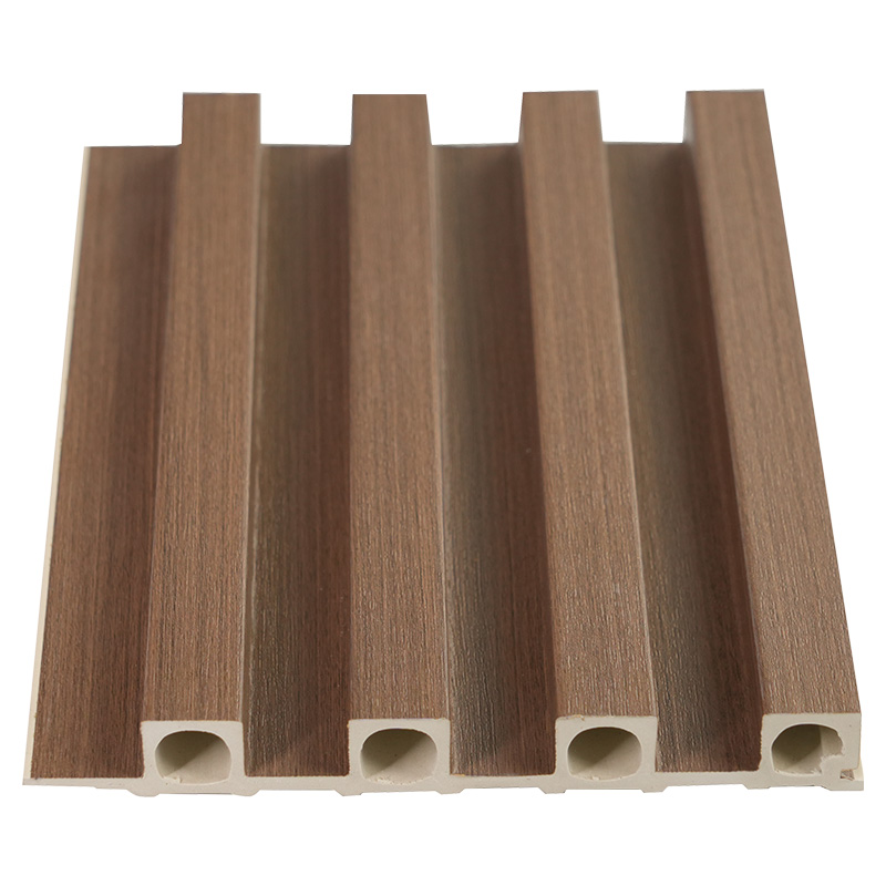 Panel decorativo de pared interior de PVC de 150mm de ancho y 20mm de espesor, rejilla de orificio redondo a presión