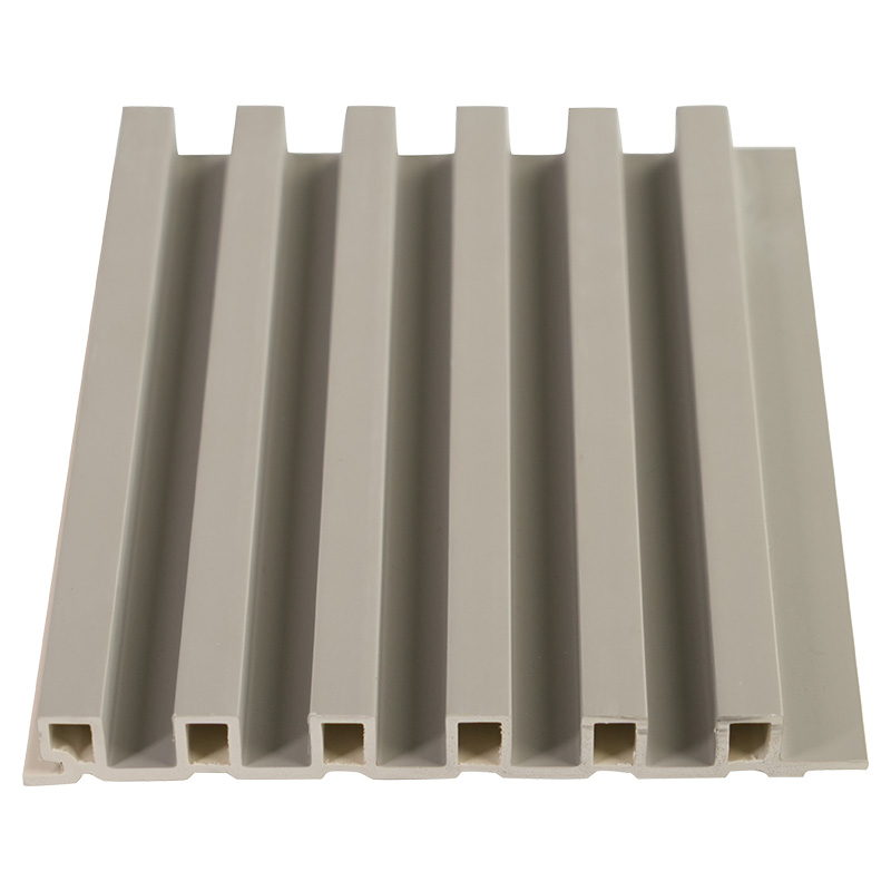 Rejilla de panel de pared compuesto de madera y plástico de PVC de 17 mm de espesor de 158 mm de ancho