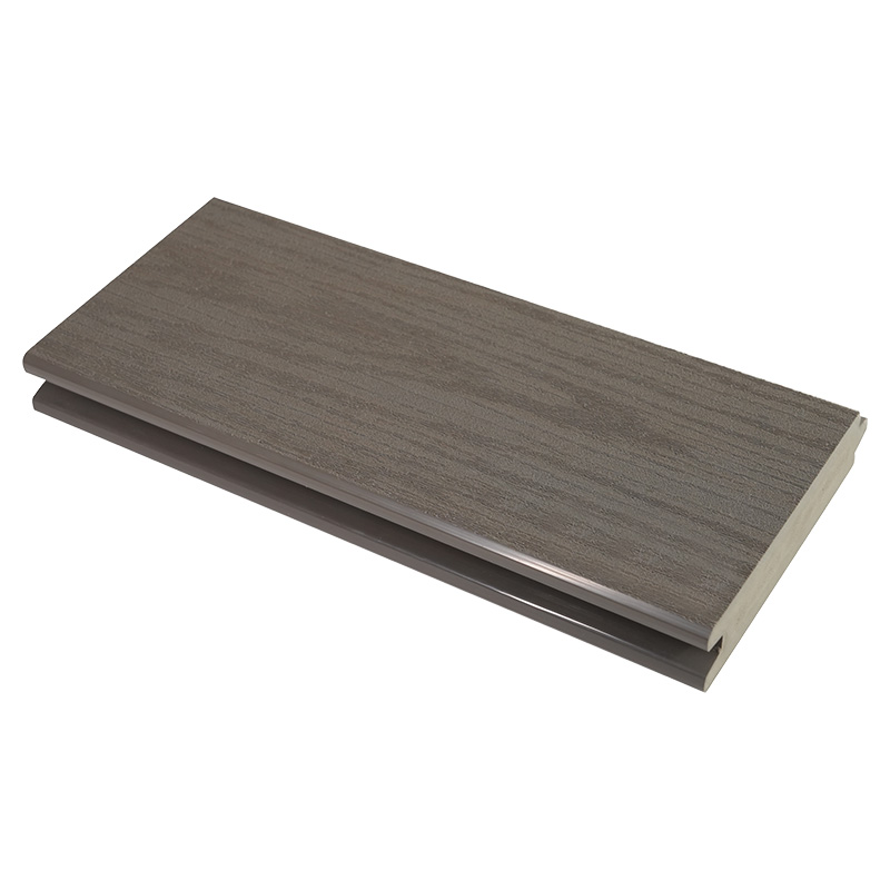 Piso compuesto de plástico PVC/ASA de madera ecológica para exteriores resistente a los rayos UV, 140 mm de ancho y 31,5 mm de espesor