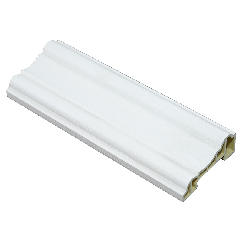 Borde decorativo de 60 mm con acabado de película de PVC de grano de madera